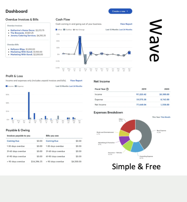 DIY Bookkeeping with QuickBooks & Wave Software